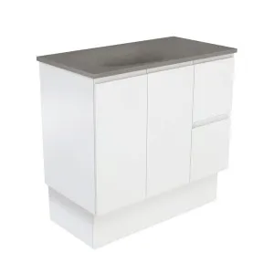 Satori Fingerpull 900 Satin White Vanity On Kick by Fienza, a Vanities for sale on Style Sourcebook