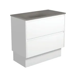 Satori Amato 900 Satin White Vanity On Kick, Satin White Panels by Fienza, a Vanities for sale on Style Sourcebook