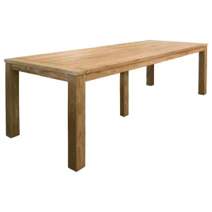 Darma Reclaimed Teak 300cm Exterior Dining Table Natural by Schots Home Emporium, a Tables for sale on Style Sourcebook