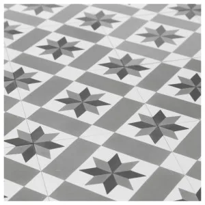 Rupert 20x20 Cement Encaustic Tile, Black White &amp; Grey by Schots Home Emporium, a Encaustic Tiles for sale on Style Sourcebook