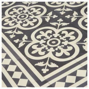 Ailsa 20x20x1.6 Cement Encaustic Tile, Beige &amp; Black by Schots Home Emporium, a Encaustic Tiles for sale on Style Sourcebook