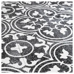 Ella Terrazzo Encaustic Tile, Black &amp; White by Schots Home Emporium, a Encaustic Tiles for sale on Style Sourcebook