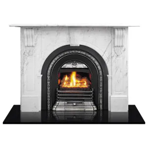 Evandale Marble Arch Mantel, White by Schots Home Emporium, a Fireplaces for sale on Style Sourcebook