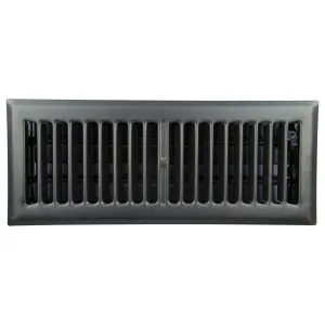 Pressed Steel Floor Register Vent 5 w Damper, Rubbed Bronze by Schots Home Emporium, a Air Conditioners for sale on Style Sourcebook