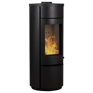 Elora Barrel Wood Heater, Black by Schots Home Emporium, a Fireplaces for sale on Style Sourcebook