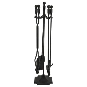 Albert 5 pcs Tall Fire Tools, Black by Schots Home Emporium, a Fireplaces & Accessories for sale on Style Sourcebook