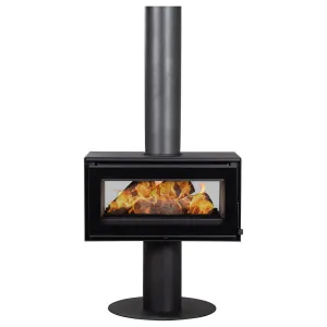 Boxter 87x38.5x84.5cm Steel Wood Heater by Schots Home Emporium, a Fireplaces for sale on Style Sourcebook