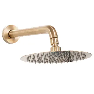 Tipton Shower Arm &amp; 200mm Rose Satin Brass by Schots Home Emporium, a Showers for sale on Style Sourcebook