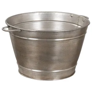 Elden Log Bucket, Antique Silver by Schots Home Emporium, a Fireplaces & Accessories for sale on Style Sourcebook