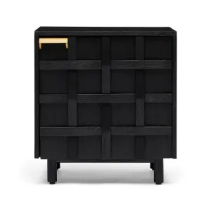 Ares Bedside Black Left Side Handle by Horgans, a Bedside Tables for sale on Style Sourcebook