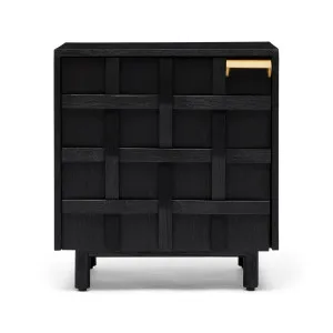 Ares Bedside Black Right Side Handle by Horgans, a Bedside Tables for sale on Style Sourcebook