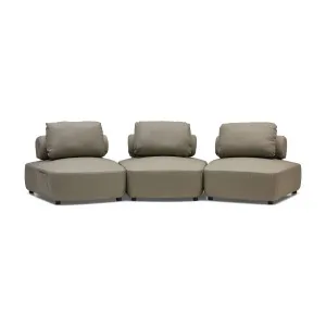 Dune Outdoor Modular Sofa Taupe 3 Seat by Horgans, a Outdoor Sofas for sale on Style Sourcebook