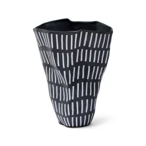 Emi Vase Black & White by Horgans, a Vases & Jars for sale on Style Sourcebook