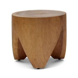 Fajar TImber Side Table Natural by Horgans, a Side Table for sale on Style Sourcebook