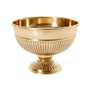 Lujo Brass Finish Bowl by Horgans, a Decorative Plates & Bowls for sale on Style Sourcebook