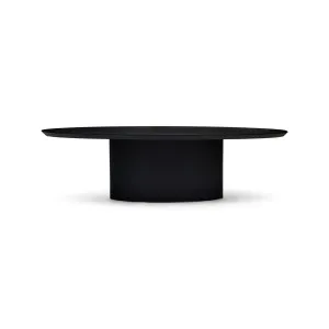 Pippa Oval Dining Table Black Large by Horgans, a Dining Tables for sale on Style Sourcebook