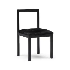 Subo Dining Chair Black Goat Skin by Horgans, a Dining Chairs for sale on Style Sourcebook