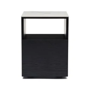 Tia Bedside Black White Marble Ceramic by Horgans, a Bedside Tables for sale on Style Sourcebook