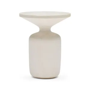 Zadra Outdoor Side Table White by Horgans, a Tables for sale on Style Sourcebook