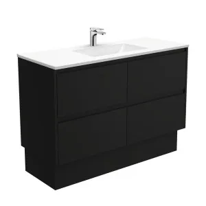 Vanessa Amato 1200 Satin Black Vanity On Kick by Fienza, a Vanities for sale on Style Sourcebook