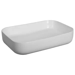 Harlen Rectangular 60cm Basin, White by Schots Home Emporium, a Basins for sale on Style Sourcebook