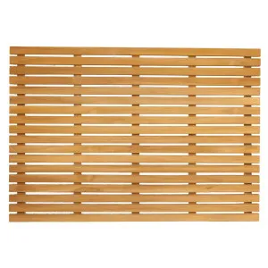 Teak 65x45cm Bath Mat, Natural by Schots Home Emporium, a Bathmats for sale on Style Sourcebook