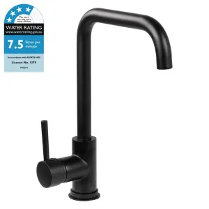 Malibu Kitchen Tap Mixer, Matt Black by Schots Home Emporium, a Bathroom Taps & Mixers for sale on Style Sourcebook