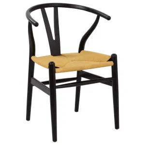 Hans Wegner Replica Black Elm Wishbone Dining Chair by Schots Home Emporium, a Dining Chairs for sale on Style Sourcebook