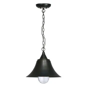 Causeway Interior Chain Pendant Light, Atq Bronze by Lighting Inspirations, a Lighting for sale on Style Sourcebook