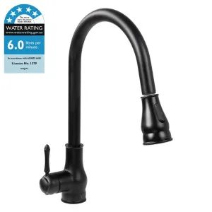 Menlo Kitchen Tap Mixer, Matt Black by Schots Home Emporium, a Bathroom Taps & Mixers for sale on Style Sourcebook