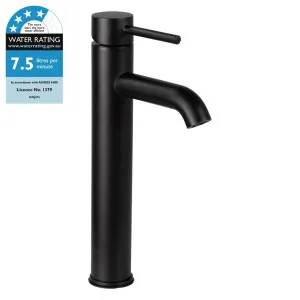 Tipton High Basin Tap Mixer Matte Black by Schots Home Emporium, a Bathroom Taps & Mixers for sale on Style Sourcebook