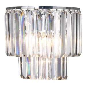 Celestial 2Lt Wall Bracket Light (2 Tier), Chrome by Lighting Inspirations, a Chandeliers for sale on Style Sourcebook