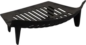 Hob 38cmx27cm Cast Iron Curved Grate, Black by Schots Home Emporium, a Fireplaces & Accessories for sale on Style Sourcebook