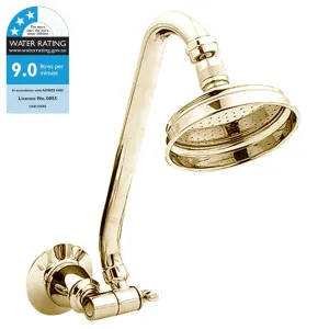 Noosa Shower Rose &amp; Arm Only, Gold PVD by Schots Home Emporium, a Showers for sale on Style Sourcebook