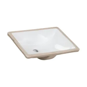 Dara Undermount Basin White 52 x 38cm with Overflow by Schots Home Emporium, a Basins for sale on Style Sourcebook