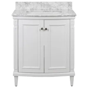 Montana Small Single Vanity (w/ White Marble Top) by Schots Home Emporium, a Vanities for sale on Style Sourcebook