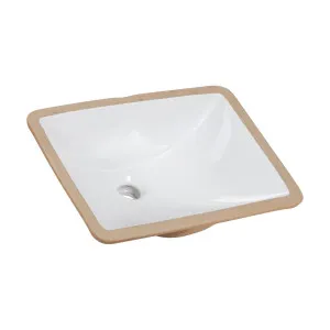 Basin Rectangular 47x35 Ceramic Basin, White by Schots Home Emporium, a Basins for sale on Style Sourcebook