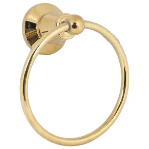 Noosa Towel Ring, Gold by Schots Home Emporium, a Towel Rails for sale on Style Sourcebook