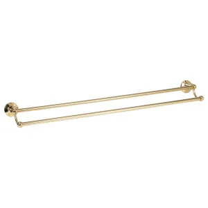 Noosa Double Towel Rail 900mm Gold PVD by Schots Home Emporium, a Towel Rails for sale on Style Sourcebook