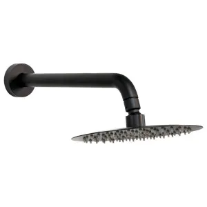 Tipton Shower Arm &amp; 200mm Rose Matt Black by Schots Home Emporium, a Showers for sale on Style Sourcebook