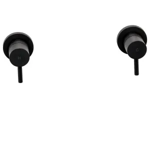 Tipton Lever Wall Stops Matt Black by Schots Home Emporium, a Bathroom Taps & Mixers for sale on Style Sourcebook