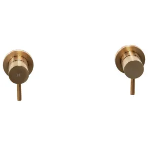 Tipton Lever Wall Stops Satin Brass by Schots Home Emporium, a Bathroom Taps & Mixers for sale on Style Sourcebook