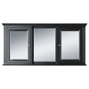 OC Classique 1500mm Black Mirror Cabinet by Schots Home Emporium, a Bathroom Storage Cabinets for sale on Style Sourcebook