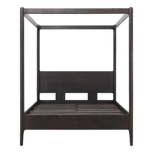 Apollo 4 Poster Queen Bed Frame in Mangowood Black by OZ Design, a Beds & Bed Frames for sale on Style Sourcebook