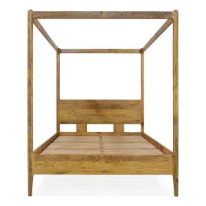 Apollo 4 Poster Queen Bed Frame in Mangowood Clear Lacquer by OZ Design, a Beds & Bed Frames for sale on Style Sourcebook
