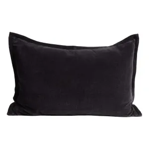 Evelyn Feather Fill Cushion 60x40cm in Black by OZ Design, a Cushions, Decorative Pillows for sale on Style Sourcebook