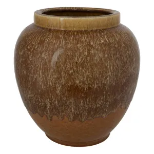Avaris Vessel Large 31x32cm in Brown by OZ Design, a Vases & Jars for sale on Style Sourcebook