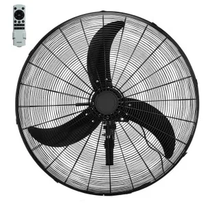 Black Ventair Heavy Duty DC Wall Fan 750mm by Ventair, a Ceiling Fans for sale on Style Sourcebook