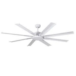 Martec Albatross Mini 65" DC Industrial Style Ceiling Fan With Remote White by Martec, a Ceiling Fans for sale on Style Sourcebook