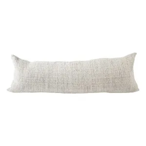 Ida Feather Fill Lumbar Cushion120x40cm in Off White / Slate by OZ Design, a Cushions, Decorative Pillows for sale on Style Sourcebook